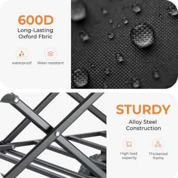 Collapsible Wagon 220 lbs, Heavy Duty Wagons Carts Foldable, Portable Wagon for Groceries, Beach Cart with All-Terrain Wheels & Drink Holders, Wagon Cart for Shopping, Sports, Outdoor Camping, Black