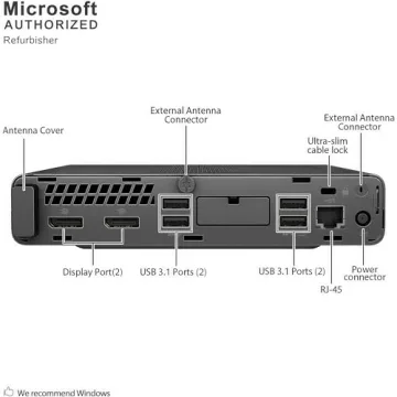 HP EliteDesk 800 G4 Mini Desktop with Core i5 and SSD