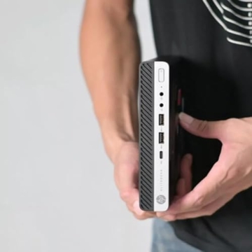 HP EliteDesk 800 G4 Mini Desktop with Core i5 and SSD