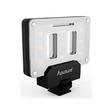 Aputure Amaran AL-M9 Lighting Up Pocket Sized LED CRI/TLCI 95+ 9 SMD Bulbs 9 Steps Dimming 5500K Max 900lux Internal Battery with Micro-USB Charging for Sony Canon Nikon