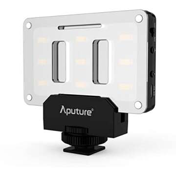Aputure Amaran AL-M9 Lighting Up Pocket Sized LED CRI/TLCI 95+ 9 SMD Bulbs 9 Steps Dimming 5500K Max 900lux Internal Battery with Micro-USB Charging for Sony Canon Nikon