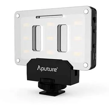 Aputure Amaran AL-M9 Lighting Up Pocket Sized LED CRI/TLCI 95+ 9 SMD Bulbs 9 Steps Dimming 5500K Max 900lux Internal Battery with Micro-USB Charging for Sony Canon Nikon