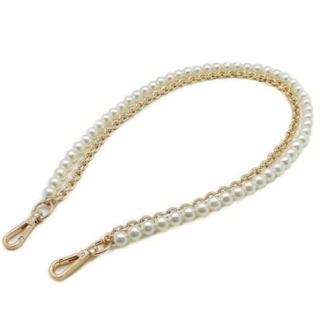 Model Worker 23.6" Imitation Pearl Chain Purse Strap - Beautiful Replacement for Bags