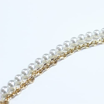 Stylish Imitation Pearl Purse Strap for All Bags 23.6"