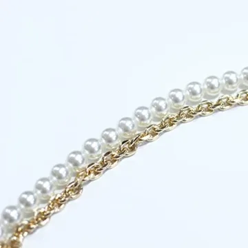 Stylish Imitation Pearl Purse Strap for All Bags 23.6"