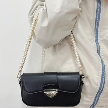 Stylish Imitation Pearl Purse Strap for All Bags 23.6"