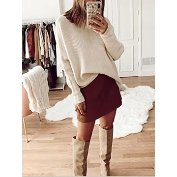 Stylish ANRABESS Turtleneck Oversized Sweater