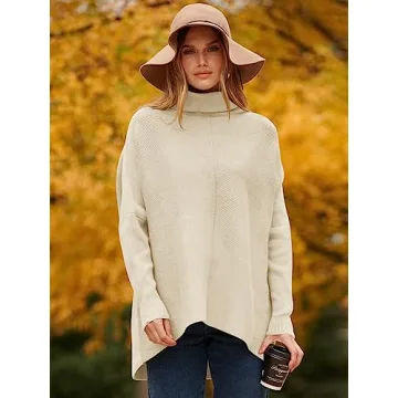 Stylish ANRABESS Turtleneck Oversized Sweater