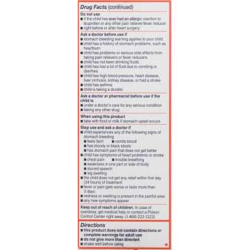 Motrin Children's Pain Reliever and Fever Reducer, 4 Fluiduid Ounce (Pack of 2)