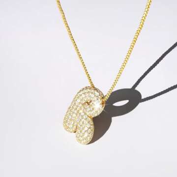 AGGRAD Gold Personalized Initial Necklace for Women