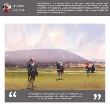 Escoda Watercolor Brush Set by Joseph Zbukvic, Size 8, 10, 12