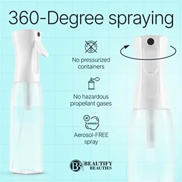 BeautifyBeauties Ultra Fine Mist Spray Bottle for All Uses