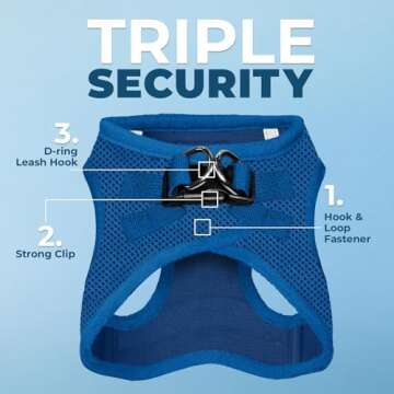 Voyager Step-in Air Dog Harness - All Weather Mesh, Reflective, No Pull Harness for Small, Medium Do...