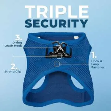 Voyager Step-in Air Dog Harness - All Weather Mesh, Reflective, No Pull Harness for Small, Medium Do...