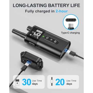 No Shock Dog Training Collar with Remote, Dog Vibration Collar with Controller Beep and Vibrate Only, Safe Lock Waterproof Rechargeable Vibrating Collars for Dogs(10-120 lbs)-No Prongs (Black)