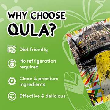 QULA Kombucha Drink Tabs, Probiotic Sugar Free Water Enhancer with live Probiotics, Antioxidants for Immune and Digestive Health Support Natural Water Enhancer, Vegan, Mango Pineapple Flavor (Upriser)