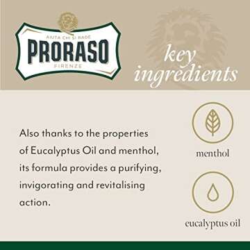 Proraso Shaving Foam, Refreshing and Toning, 10.3 Oz