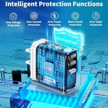 20W USB-C Fast Charger for iPad Pro with 10FT Cable