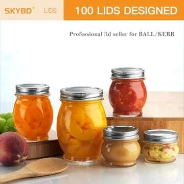 100 Regular Mouth Canning Lids for Ball and Kerr Jars