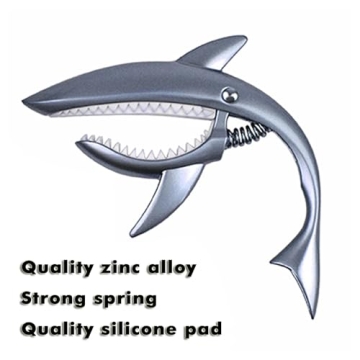UPELLA Shark Guitar Capo With Velvet Bag - Fun Accessory for Musicians