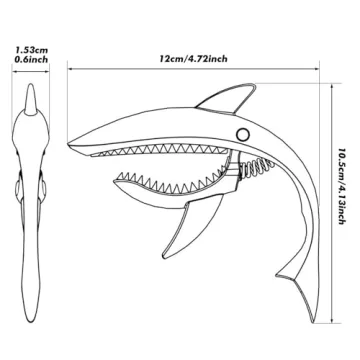 UPELLA Shark Capo - Fun and Versatile Guitar Accessory