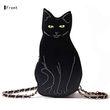 Chic LUI SUI Black Cat Purse - Fun and Stylish Bag