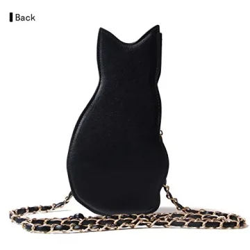 Chic LUI SUI Black Cat Purse - Fun and Stylish Bag