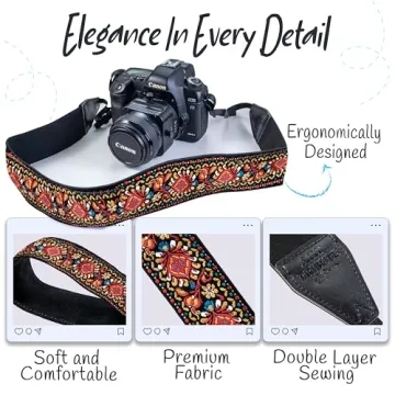 Art Tribute Adjustable Camera Strap for All Photography Needs