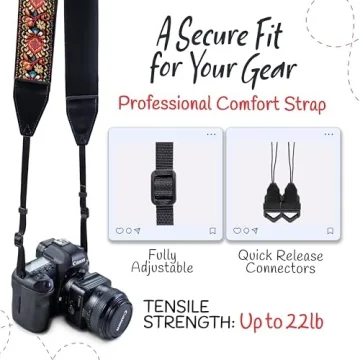Art Tribute Adjustable Camera Strap for All Photography Needs