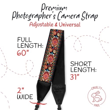 Art Tribute Adjustable Camera Strap for All Photography Needs