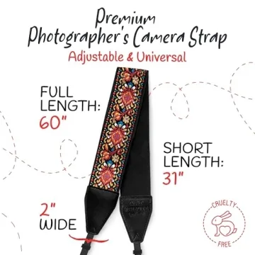 Art Tribute Adjustable Camera Strap for All Photography Needs