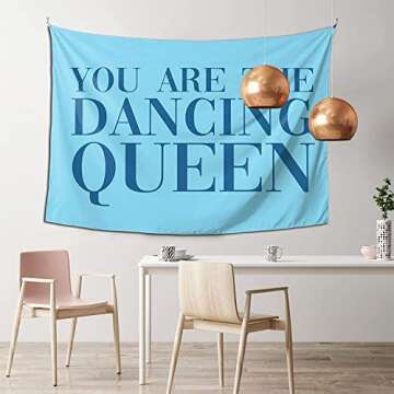 CharmingElf Mamma Mia Party Decorations, You Are The Dancing Queen Tapestry Boutique Wall Tapestry W...