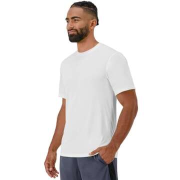 Hanes Men's Short Sleeve Cool DRI T-Shirt Pack of 2