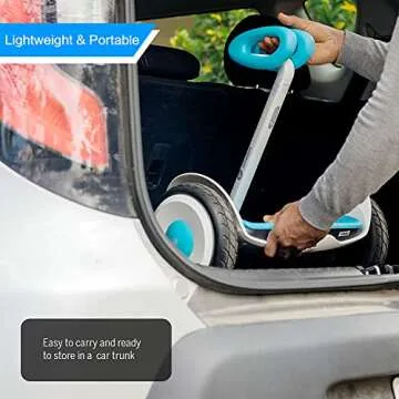 Segway Ninebot S Kids, Smart Self-Balancing Electric Scooter, 800 Watts Power, Max 8 Miles Range & 8.7MPH, Hoverboard with LED Light, Compatible with Mecha kit, UL-2272 Certified