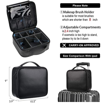 VASKER Makeup Bag – Travel Cosmetic Organizer for Women