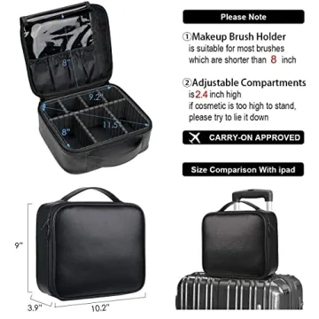 VASKER Makeup Bag – Travel Cosmetic Organizer for Women