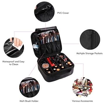 VASKER Makeup Bag – Travel Cosmetic Organizer for Women