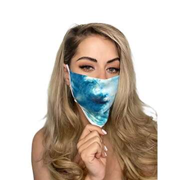 Breathable Tie Dye Face Masks - Washable & Comfortable 3-Pack