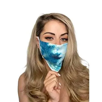 Breathable Tie Dye Face Masks - Washable & Comfortable 3-Pack