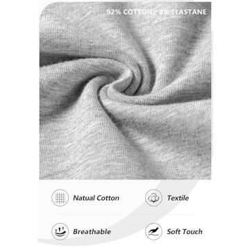 Pudolla Men's Cotton Sweatpants with Cargo Pockets Open Bottom Yoga Pants for Men Lounge Pants for Athletic Workout Casual(Light Grey X-Large)