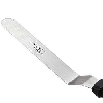 Ateco 7.75-by-1.25-Inch Sized Blade Ultra Spatula (7.75-by-1.25-Inch), Black