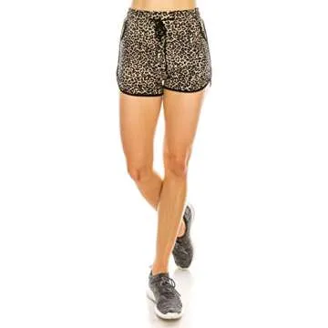 Stylish Leggings Mania Animal Print Yoga Shorts for Women