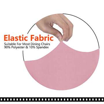 SARAFLORA Pink Office Chair Covers - Stylish Protection for Your Chair