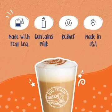Big Train Pumpkin Pie Chai Tea Latte Beverage Mix, 3.5 Pound (Pack of 4)