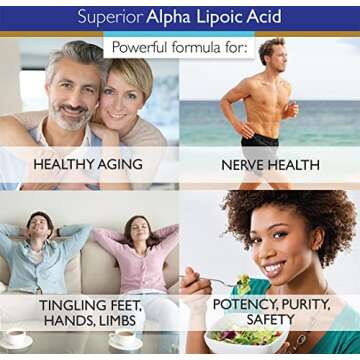 Alpha Lipoic Acid 600mg Pure Non-GMO ALA 120 Servings