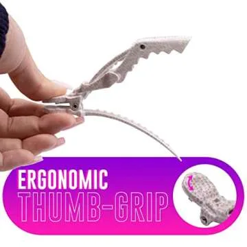 Colortrak Safari Chic Croc Clips for Hair Styling and Coloring