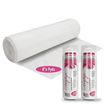 Iron-on Prevent Scratchy or Itchy Stitch Backing Stabilizers 8'' x 9yds, Cut Away Soft Touch Backing...