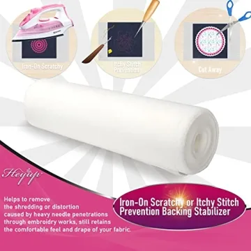 Soft Touch Iron-on Stabilizers for Embroidery Projects