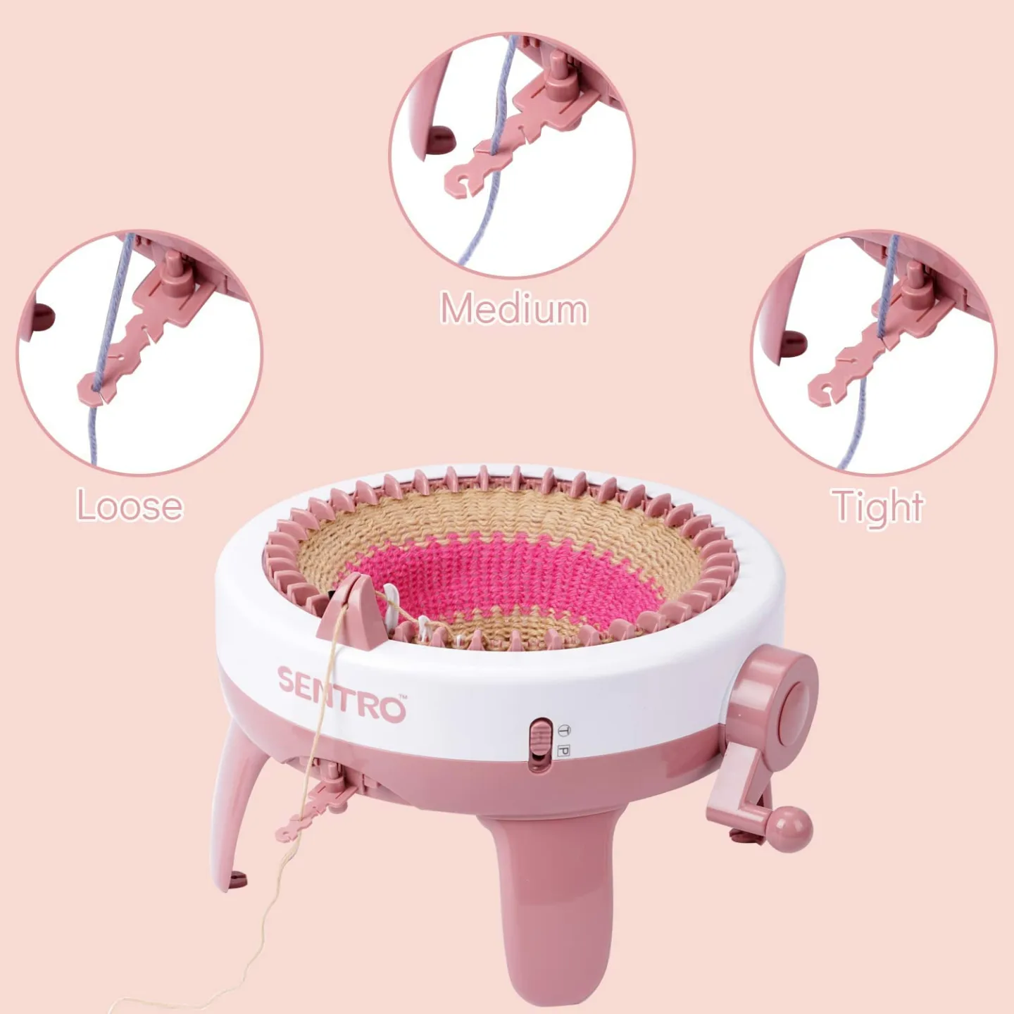 SENTRO 40 Needles Knitting Machine for Adults & Kids