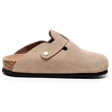Guoluofei Women's Clogs with Memory Foam and Cork Support